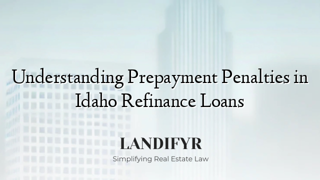 Understanding Prepayment Penalties in Idaho Refinance Loans