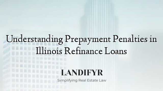 Understanding Prepayment Penalties in Illinois Refinance Loans