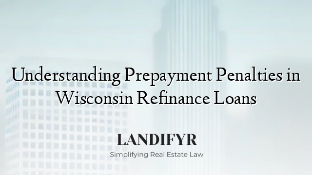 Understanding Prepayment Penalties in Wisconsin Refinance Loans