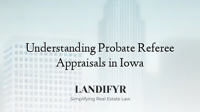 Understanding Probate Referee Appraisals in Iowa