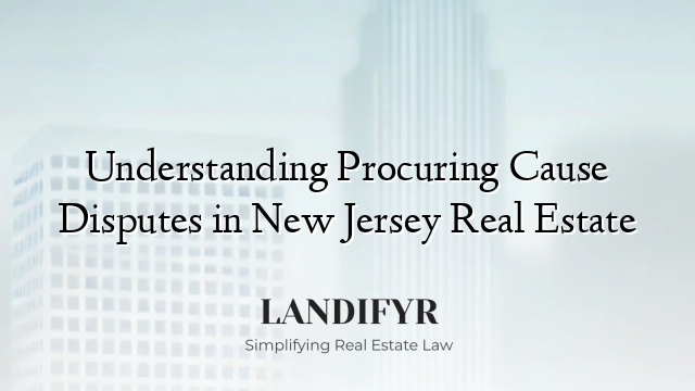 Understanding Procuring Cause Disputes in New Jersey Real Estate