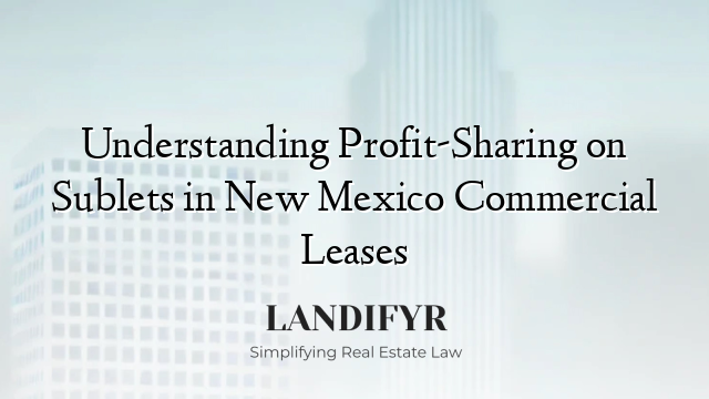 Understanding Profit-Sharing on Sublets in New Mexico Commercial Leases