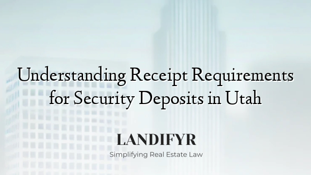 Understanding Receipt Requirements for Security Deposits in Utah