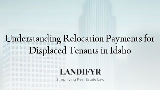 Understanding Relocation Payments for Displaced Tenants in Idaho