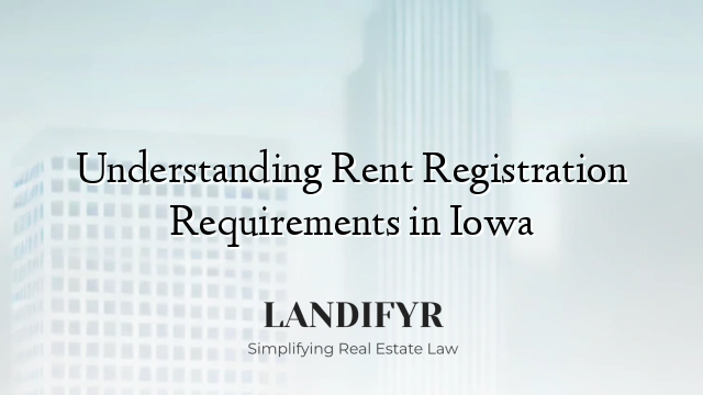 Understanding Rent Registration Requirements in Iowa