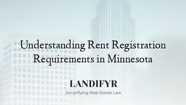 Understanding Rent Registration Requirements in Minnesota