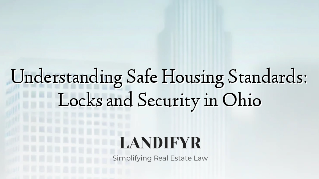 Understanding Safe Housing Standards: Locks and Security in Ohio