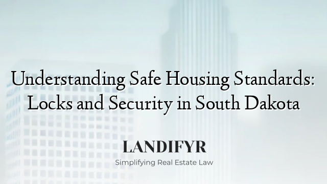 Understanding Safe Housing Standards: Locks and Security in South Dakota