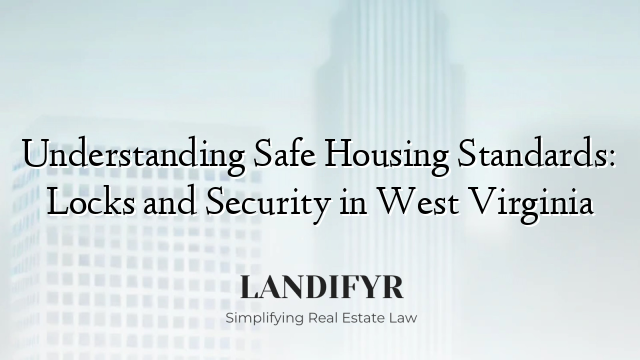 Understanding Safe Housing Standards: Locks and Security in West Virginia