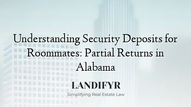 Understanding Security Deposits for Roommates: Partial Returns in Alabama