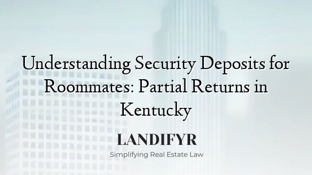 Understanding Security Deposits for Roommates: Partial Returns in Kentucky