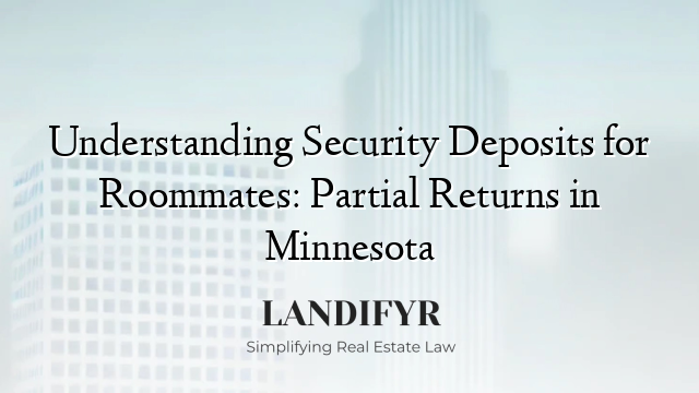 Understanding Security Deposits for Roommates: Partial Returns in Minnesota