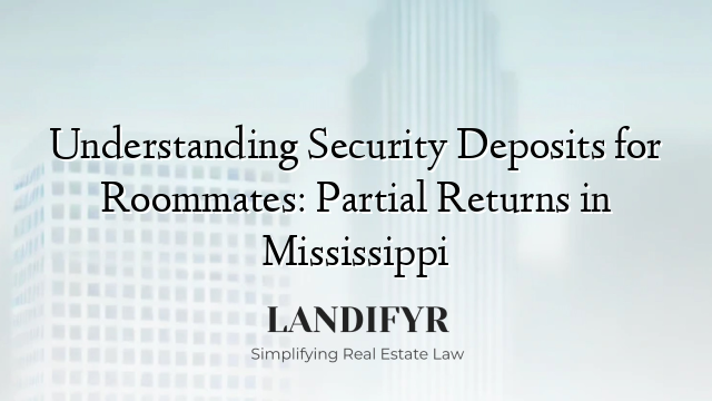 Understanding Security Deposits for Roommates: Partial Returns in Mississippi