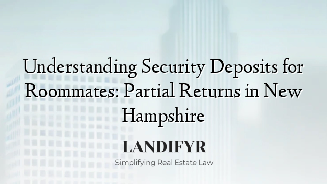 Understanding Security Deposits for Roommates: Partial Returns in New Hampshire