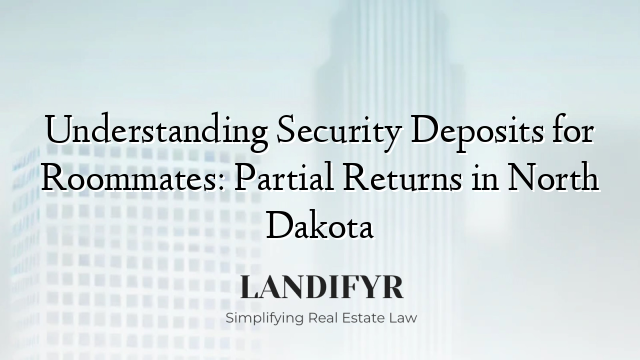 Understanding Security Deposits for Roommates: Partial Returns in North Dakota