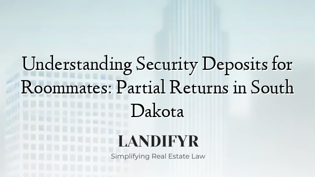 Understanding Security Deposits for Roommates: Partial Returns in South Dakota