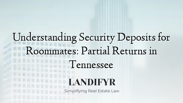 Understanding Security Deposits for Roommates: Partial Returns in Tennessee