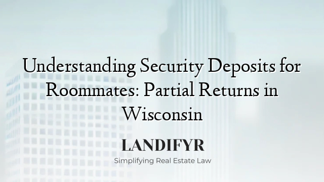 Understanding Security Deposits for Roommates: Partial Returns in Wisconsin