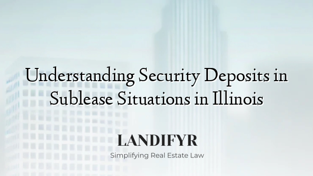 Understanding Security Deposits in Sublease Situations in Illinois