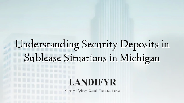 Understanding Security Deposits in Sublease Situations in Michigan