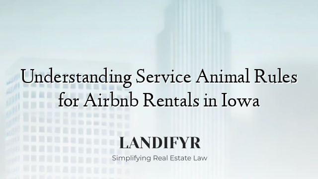 Understanding Service Animal Rules for Airbnb Rentals in Iowa