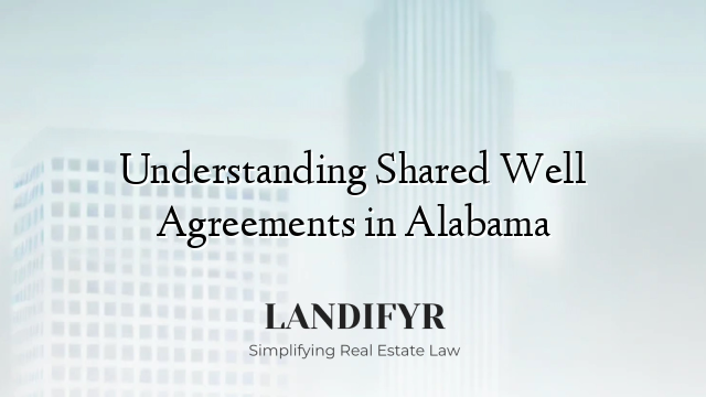Understanding Shared Well Agreements in Alabama
