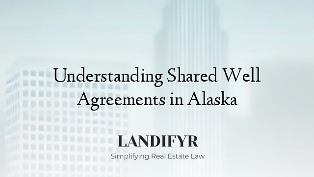 Understanding Shared Well Agreements in Alaska