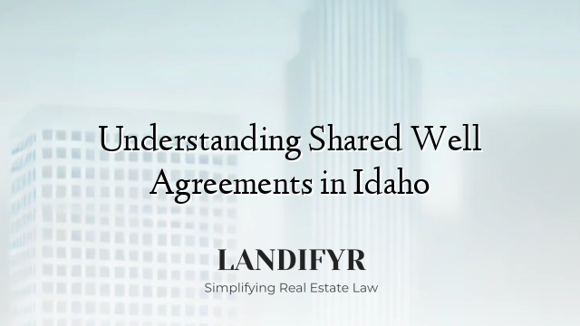 Understanding Shared Well Agreements in Idaho