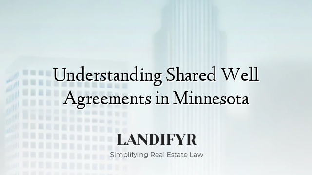 Understanding Shared Well Agreements in Minnesota