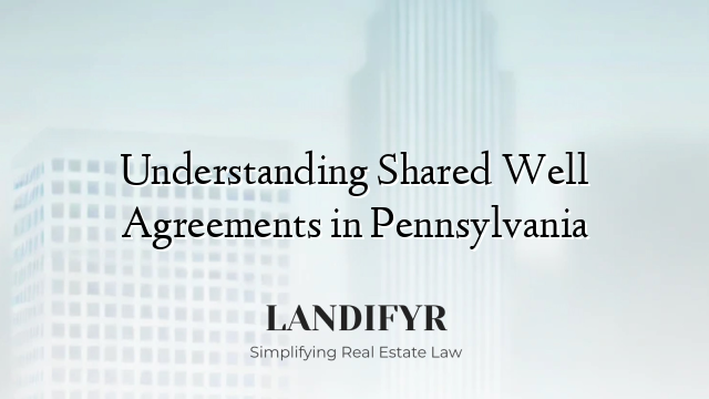 Understanding Shared Well Agreements in Pennsylvania