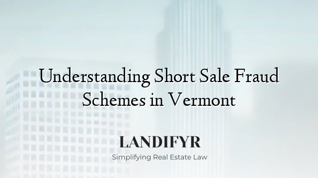 Understanding Short Sale Fraud Schemes in Vermont