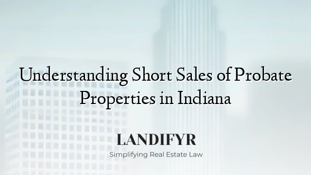Understanding Short Sales of Probate Properties in Indiana