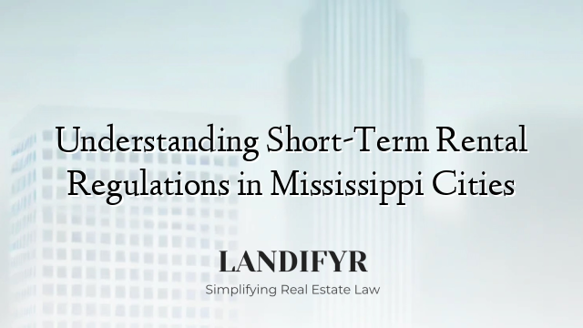 Understanding Short-Term Rental Regulations in Mississippi Cities