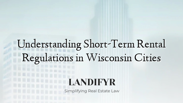 Understanding Short-Term Rental Regulations in Wisconsin Cities