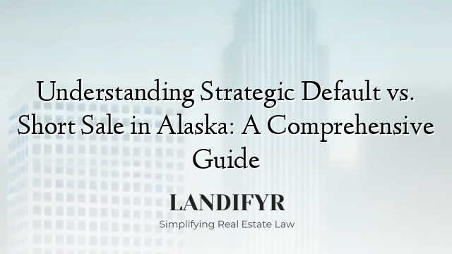 Understanding Strategic Default vs. Short Sale in Alaska: A Comprehensive Guide