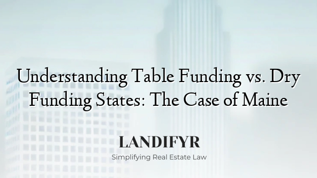 Understanding Table Funding vs. Dry Funding States: The Case of Maine