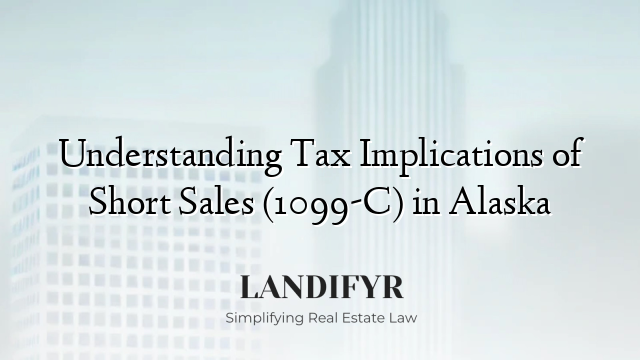 Understanding Tax Implications of Short Sales (1099-C) in Alaska