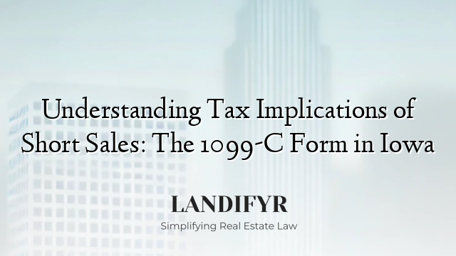 Understanding Tax Implications of Short Sales: The 1099-C Form in Iowa