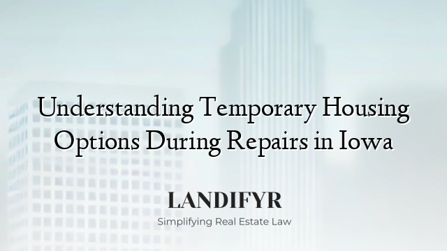 Understanding Temporary Housing Options During Repairs in Iowa