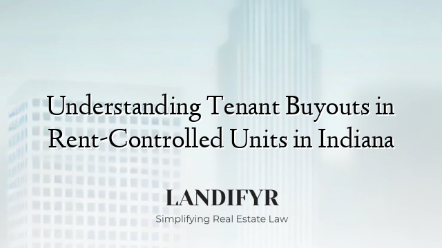 Understanding Tenant Buyouts in Rent-Controlled Units in Indiana