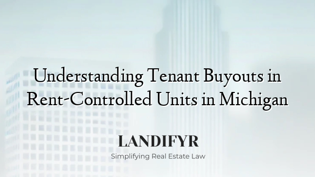 Understanding Tenant Buyouts in Rent-Controlled Units in Michigan