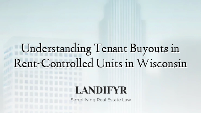 Understanding Tenant Buyouts in Rent-Controlled Units in Wisconsin