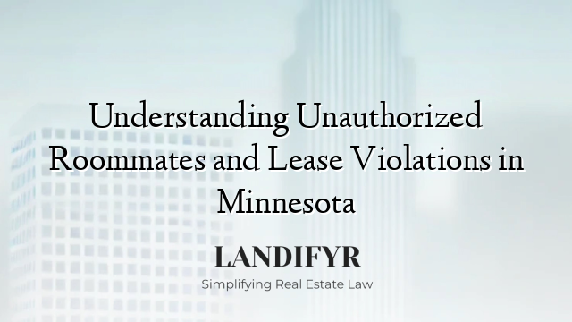 Understanding Unauthorized Roommates and Lease Violations in Minnesota
