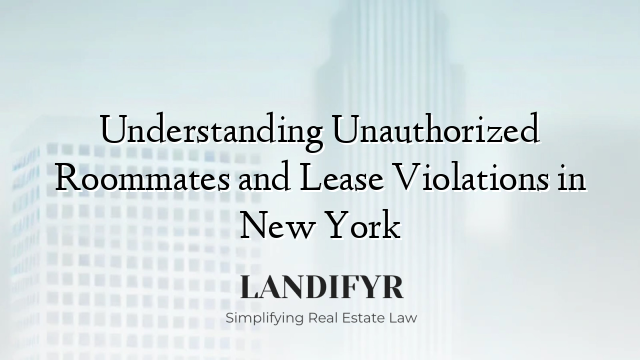 Understanding Unauthorized Roommates and Lease Violations in New York