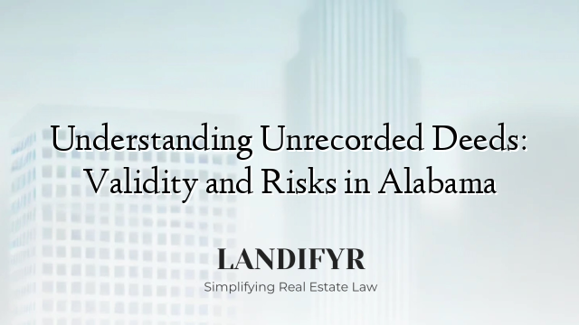 Understanding Unrecorded Deeds: Validity and Risks in Alabama