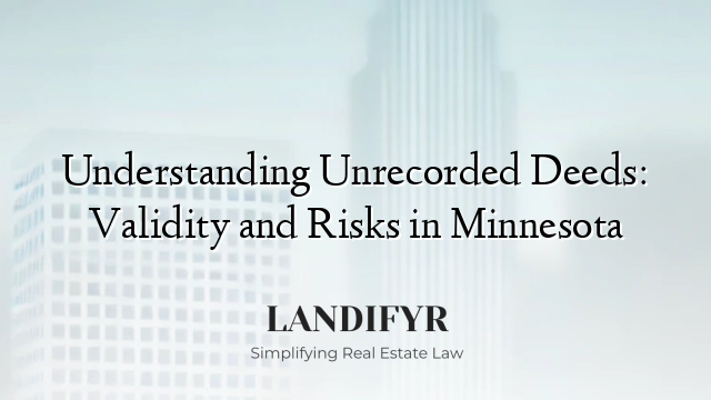 Understanding Unrecorded Deeds: Validity and Risks in Minnesota