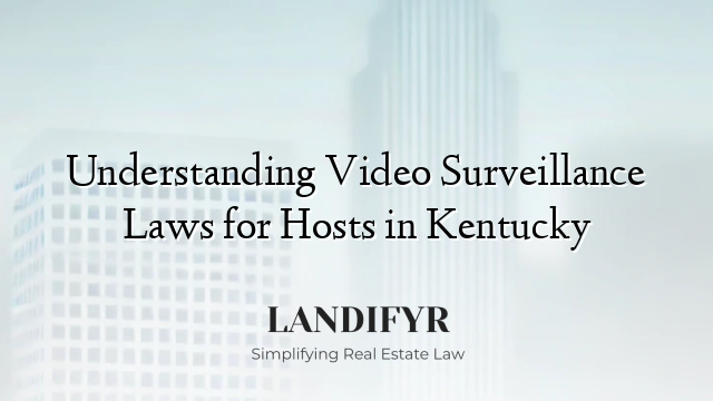 Understanding Video Surveillance Laws for Hosts in Kentucky