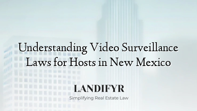 Understanding Video Surveillance Laws for Hosts in New Mexico