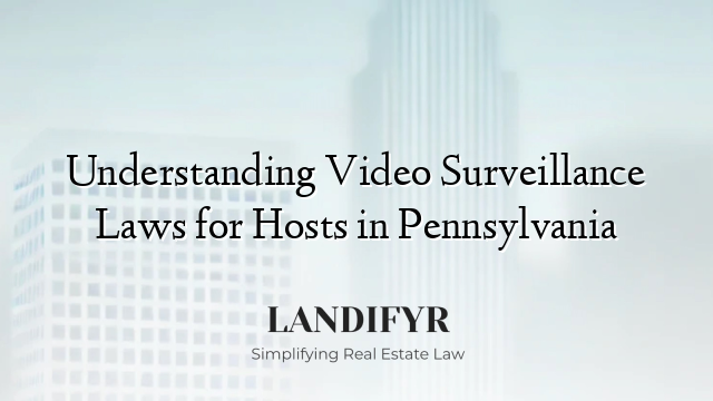 Understanding Video Surveillance Laws for Hosts in Pennsylvania