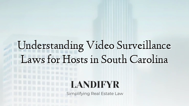 Understanding Video Surveillance Laws for Hosts in South Carolina